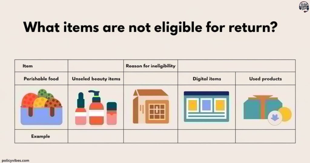 What Items Are Not Eligible for Return